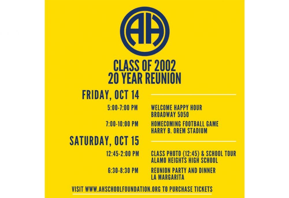 Class of 2002: 20th Reunion