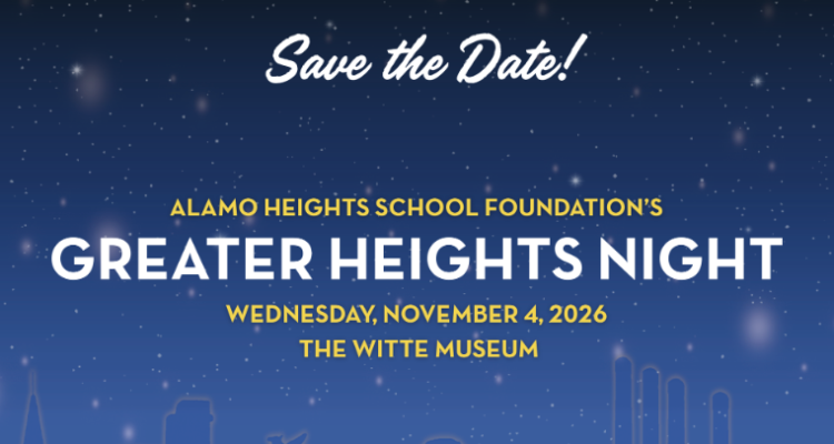 Save the Date for Greater Heights Night! Secure your sponsorship TODAY!