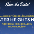 Save the Date for Greater Heights Night! Secure your sponsorship TODAY!