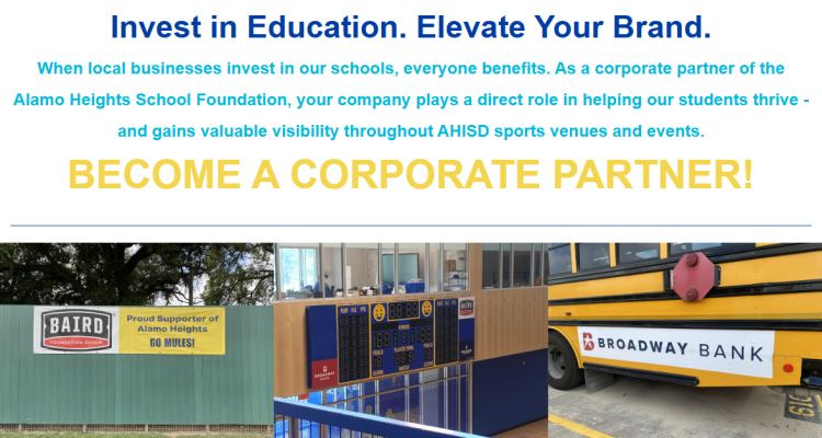 Your Brand. Their Future. Partner with AHSF today!