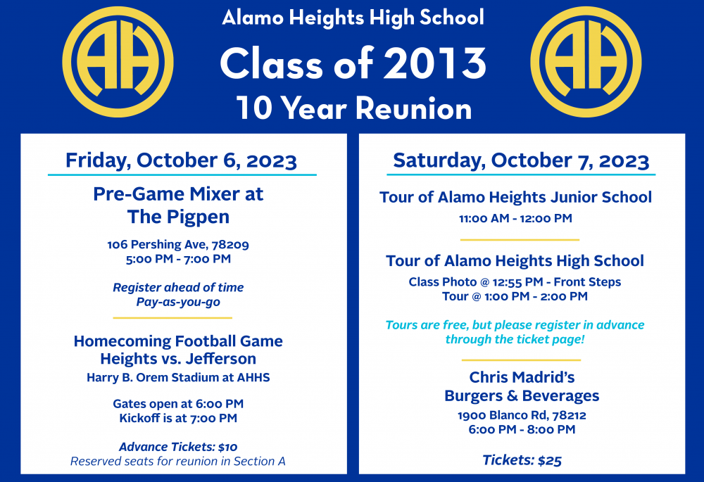 Class of 2013: 10th Reunion