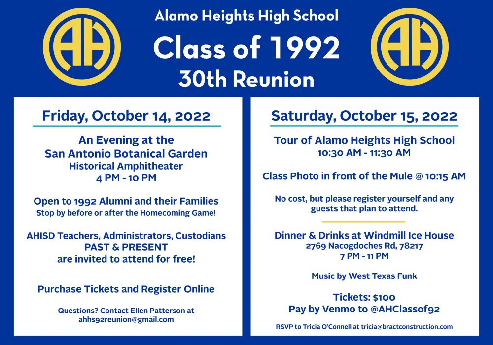 Class of 1992: 30th Reunion