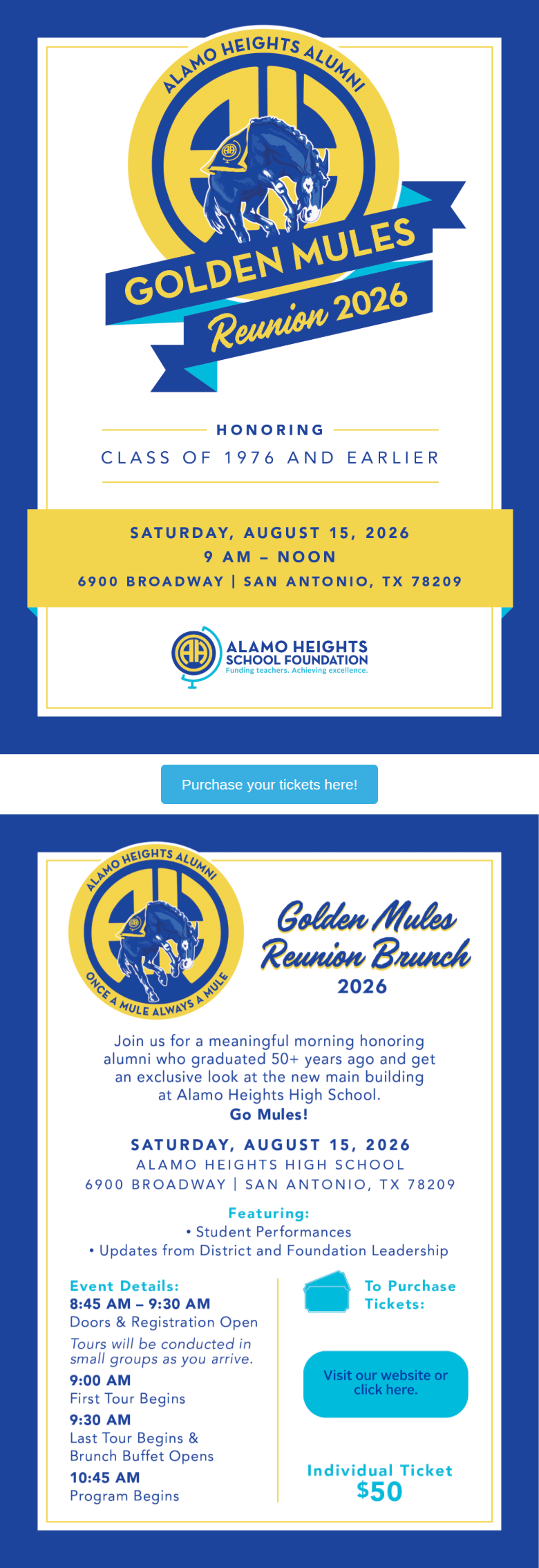 Golden Mules Reunion - Tickets & Underwriting