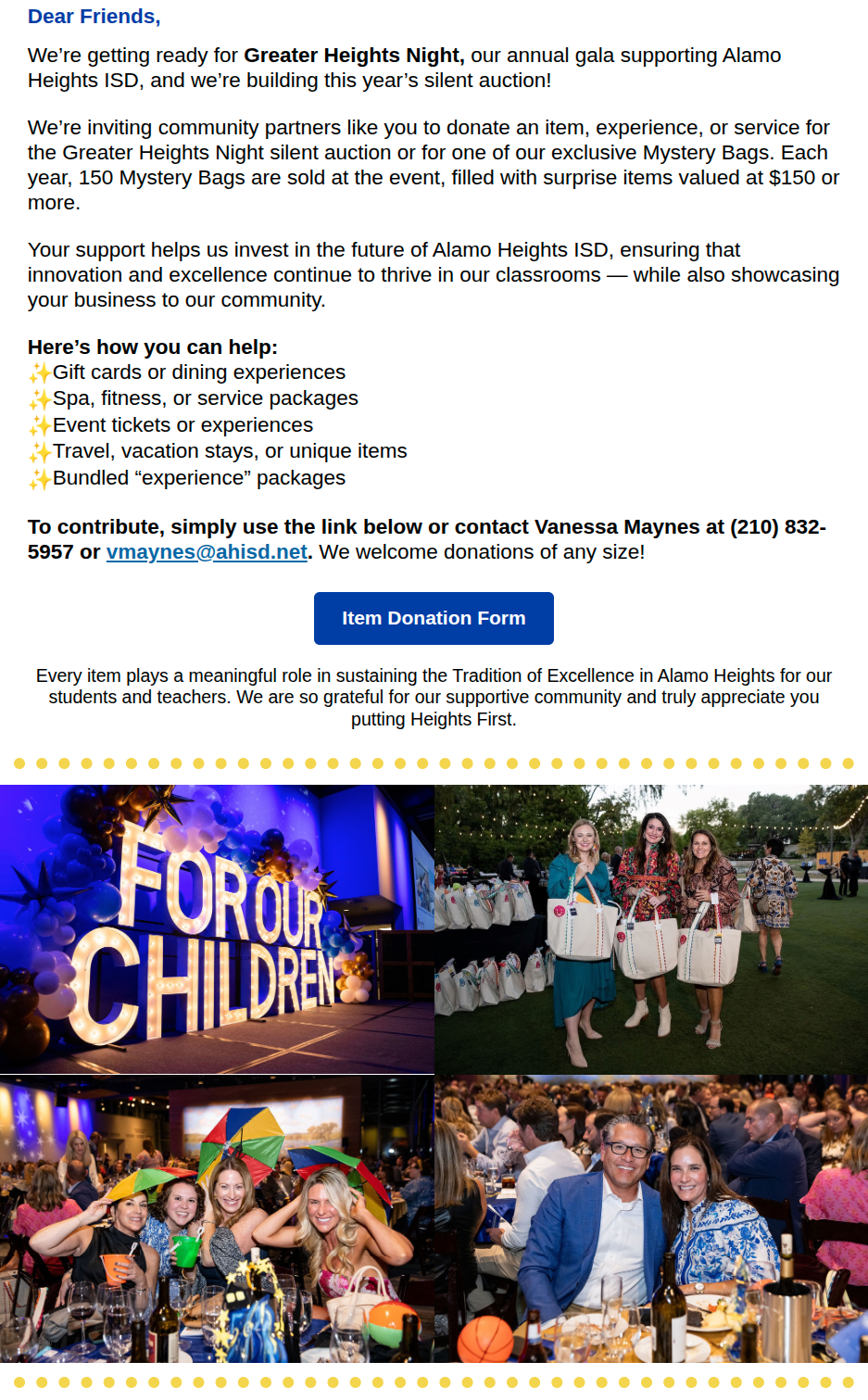 Greater Heights Night November 4, 2026