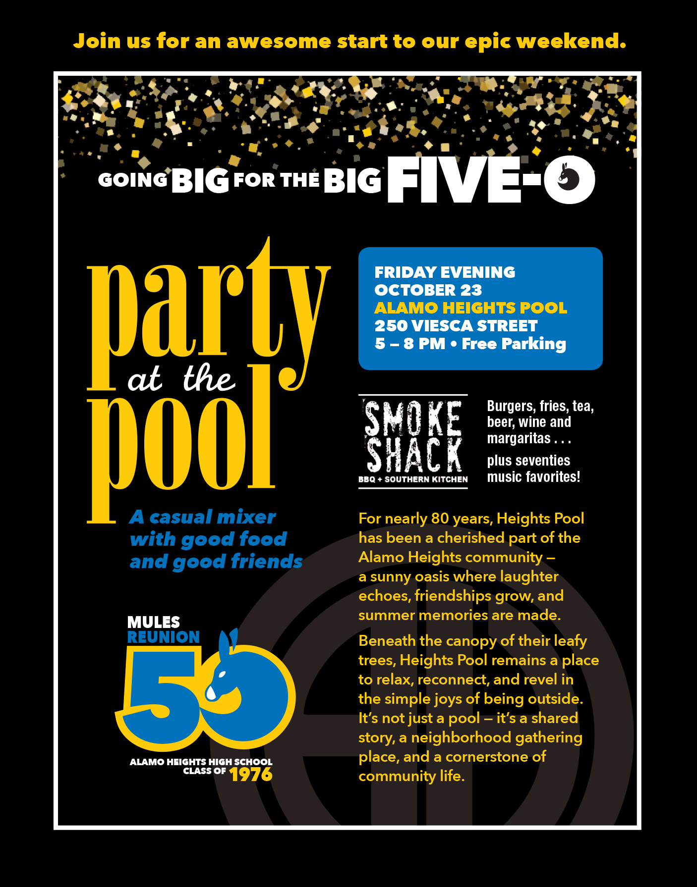 Party at the pool